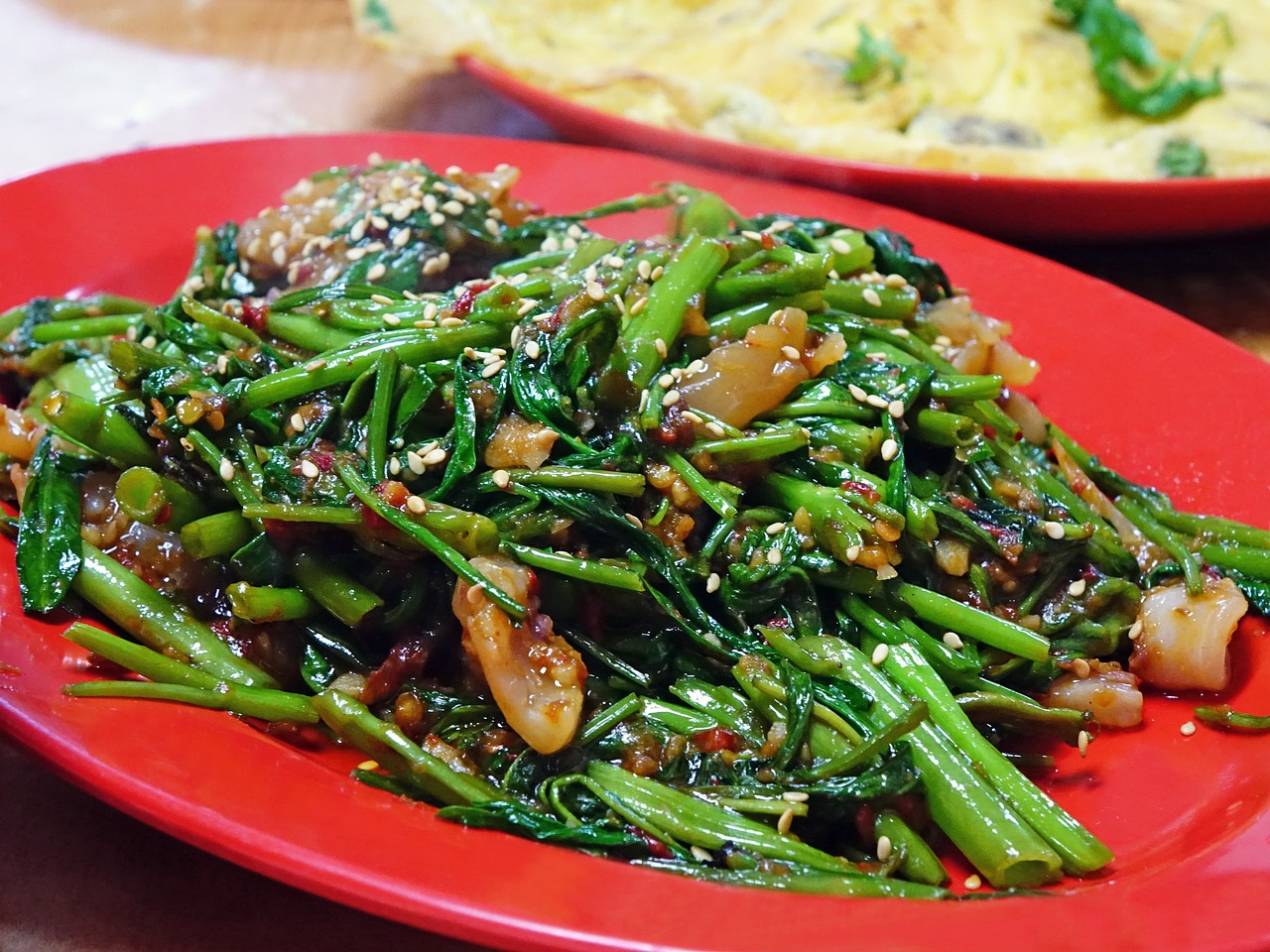 water spinach, kangkong, sambal chilli-1628620.jpg